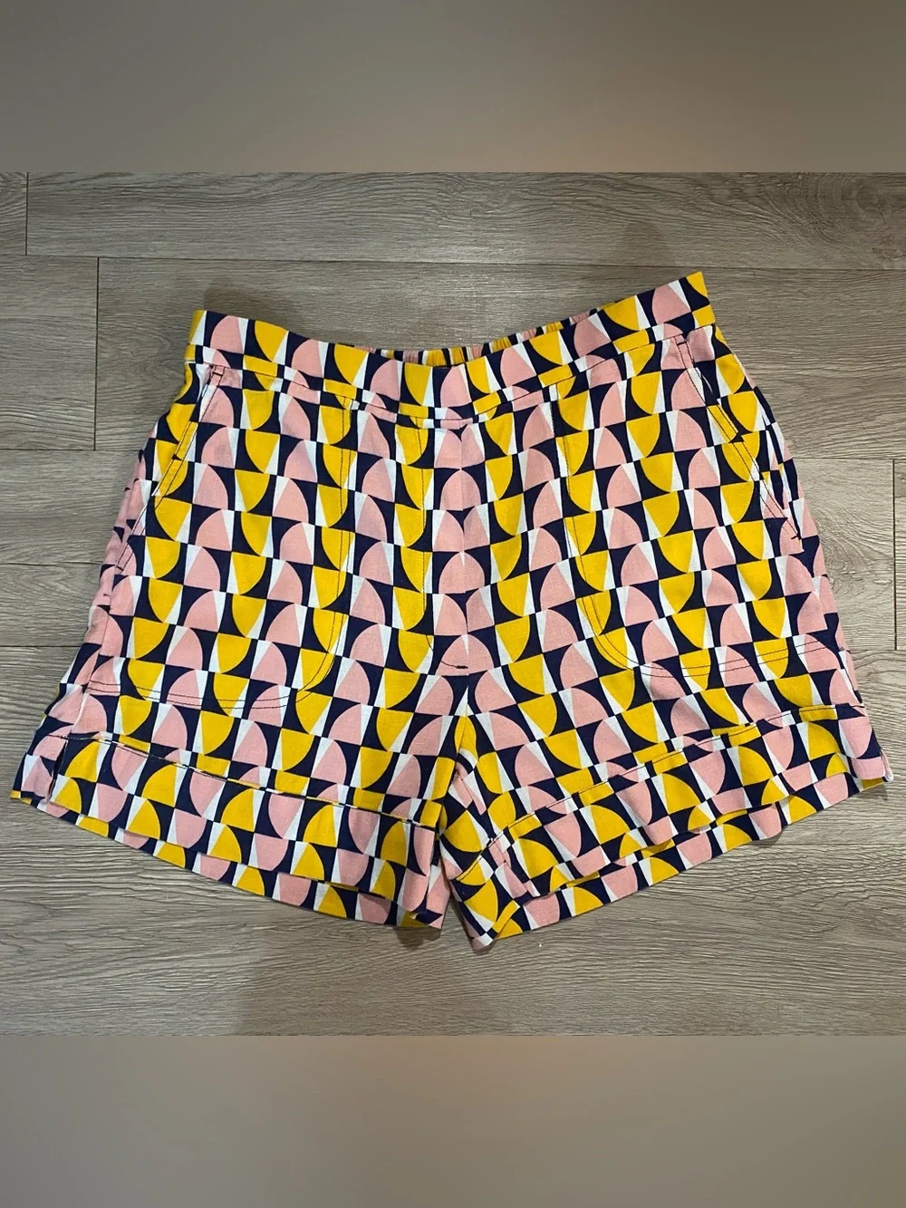 Banana Republic Linen Blend Geometric Print Set ~ Size Large